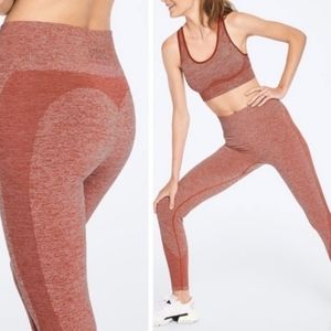 Victoria's Secret Pink High Waisted Full Length Workout Tights Cinnamon Size XL